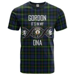 Gordon 04 Clan DNA In Me Tartan Crest T-Shirt