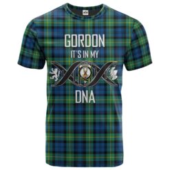 Gordon Ancient Clan DNA In Me Tartan Crest T-Shirt