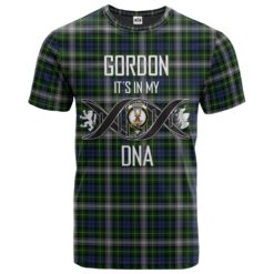 Gordon Dress 02 Clan DNA In Me Tartan Crest T-Shirt