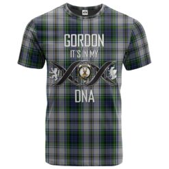 Gordon Dress 03 Clan DNA In Me Tartan Crest T-Shirt