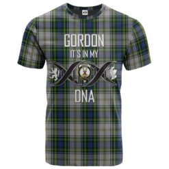 Gordon Dress 04 Clan DNA In Me Tartan Crest T-Shirt