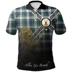 Gordon Dress Ancient Polo Shirts Tartan Crest Celtic Scotland Lion