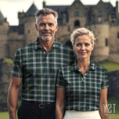 Gordon Dress Ancient Scottish Clan Tartan Polo Shirt - Authentic Heritage Apparel