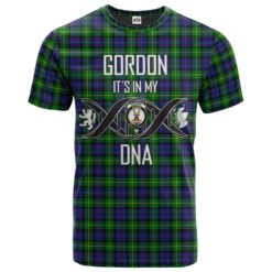 Gordon Modern Clan DNA In Me Tartan Crest T-Shirt