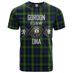 Gordon of Esselmont Clan DNA In Me Tartan Crest T-Shirt