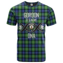 Gordon Old Ancient Clan DNA In Me Tartan Crest T-Shirt