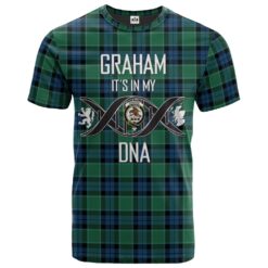 Graham of Menteith Ancient Clan DNA In Me Tartan Crest T-Shirt