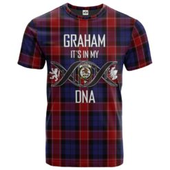 Graham of Menteith Red 01 Clan DNA In Me Tartan Crest T-Shirt