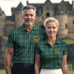 Graham of Montrose Ancient Clan Tartan Polo with Crest - Authentic Scottish Apparel