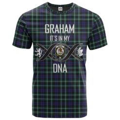 Graham of Montrose Modern Clan DNA In Me Tartan Crest T-Shirt