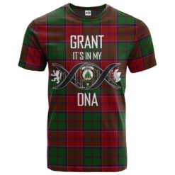Grant Clan DNA In Me Tartan Crest T-Shirt