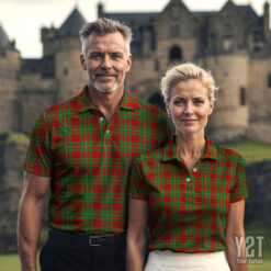 Grierson Scottish Clan Tartan Polo Shirt - Authentic Heritage Apparel