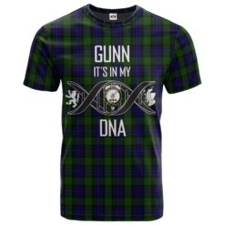 Gunn Clan DNA In Me Tartan Crest T-Shirt