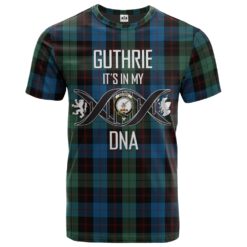 Guthrie Clan DNA In Me Tartan Crest T-Shirt