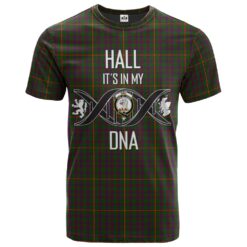 Hall Clan DNA In Me Tartan Crest T-Shirt