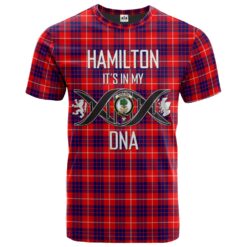 Hamilton Modern Clan DNA In Me Tartan Crest T-Shirt