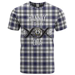 Hannay Modern Clan DNA In Me Tartan Crest T-Shirt