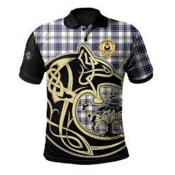 Hannay Modern Clan Polo Shirt Viking Wolf