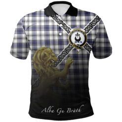 Hannay Modern Polo Shirts Tartan Crest Celtic Scotland Lion