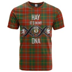 Hay Ancient Clan DNA In Me Tartan Crest T-Shirt