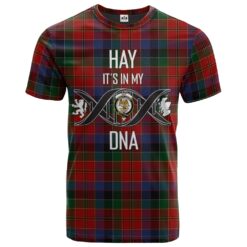 Hay (Leith) Clan DNA In Me Tartan Crest T-Shirt