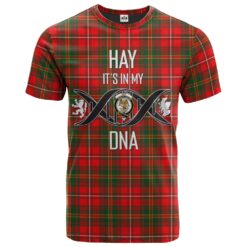 Hay Modern Clan DNA In Me Tartan Crest T-Shirt