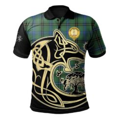 Henderson Ancient Clan Polo Shirt Viking Wolf