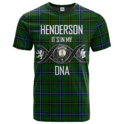 Henderson Modern Clan DNA In Me Tartan Crest T-Shirt