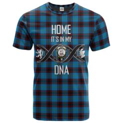 Home Ancient Clan DNA In Me Tartan Crest T-Shirt