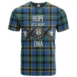 Hope Clan DNA In Me Tartan Crest T-Shirt