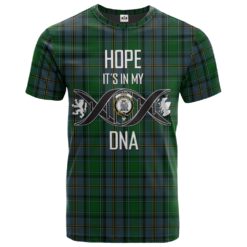 Hope (Vere) Lochcarron Clan DNA In Me Tartan Crest T-Shirt