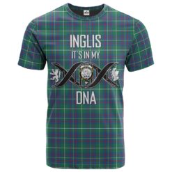 Inglis Ancient Clan DNA In Me Tartan Crest T-Shirt
