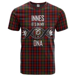 Innes 2 Clan DNA In Me Tartan Crest T-Shirt