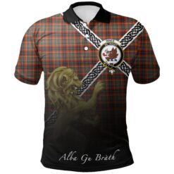 Innes Ancient Polo Shirts Tartan Crest Celtic Scotland Lion