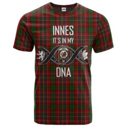 Innes Clan DNA In Me Tartan Crest T-Shirt
