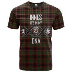 Innes of Cowie Clan DNA In Me Tartan Crest T-Shirt