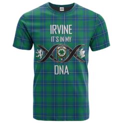 Irvine Ancient Clan DNA In Me Tartan Crest T-Shirt