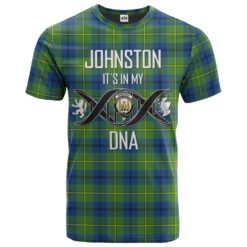 Johnston Ancient Clan DNA In Me Tartan Crest T-Shirt