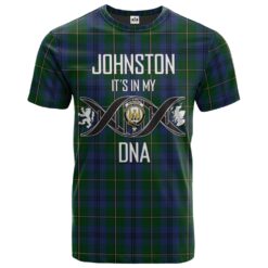 Johnston (Johnstone) 02 Clan DNA In Me Tartan Crest T-Shirt