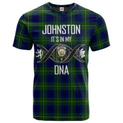Johnston Modern Clan DNA In Me Tartan Crest T-Shirt