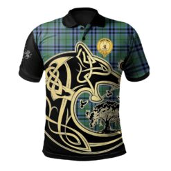 Keith Ancient Clan Polo Shirt Viking Wolf