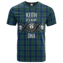 Keith Clan Clan DNA In Me Tartan Crest T-Shirt