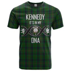 Kennedy Clan DNA In Me Tartan Crest T-Shirt