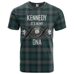 Kennedy Modern Clan DNA In Me Tartan Crest T-Shirt
