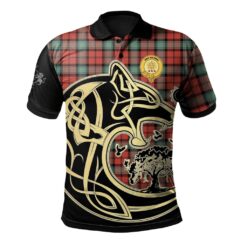 Kerr Ancient Clan Polo Shirt Viking Wolf