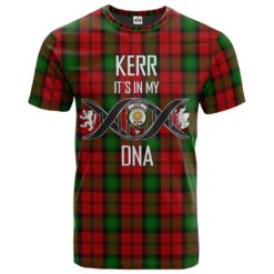 Kerr Clan DNA In Me Tartan Crest T-Shirt