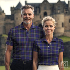 Kinnaird Scottish Clan Tartan Polo Shirt - Authentic Heritage Apparel