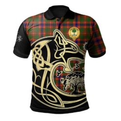 Kinninmont Clan Polo Shirt Viking Wolf
