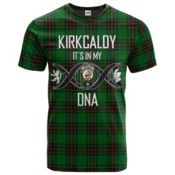 Kirkcaldy Clan DNA In Me Tartan Crest T-Shirt