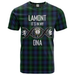 Lamont 2 Clan DNA In Me Tartan Crest T-Shirt